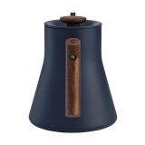 Fellow Stagg EKG PRO 900ml electric kettle in stone blue with a walnut-coloured handle