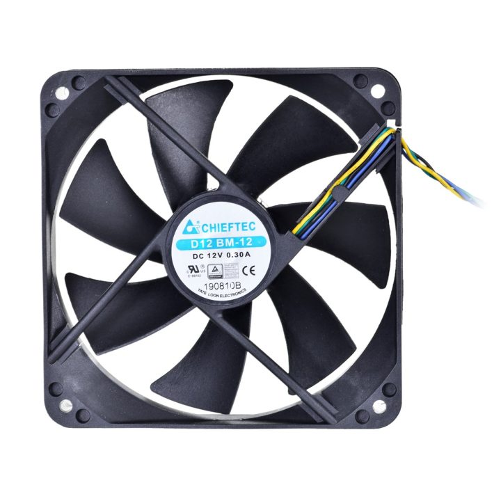 Chieftec AF-1225PWM componente di raffreddamento per computer Case per PC nero