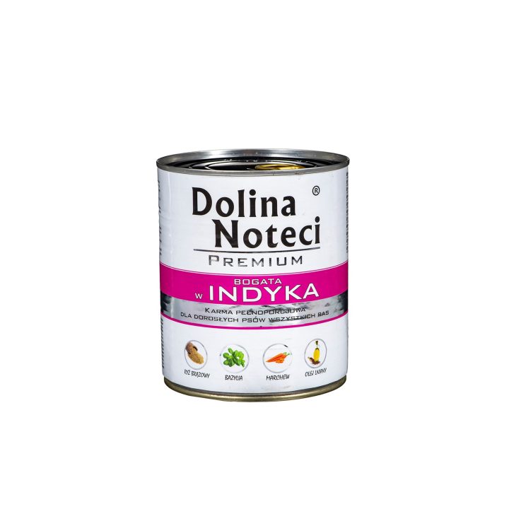 DOLINA NOTECI Premium Ricco di tacchino - Cibo umido per cani - 800 g