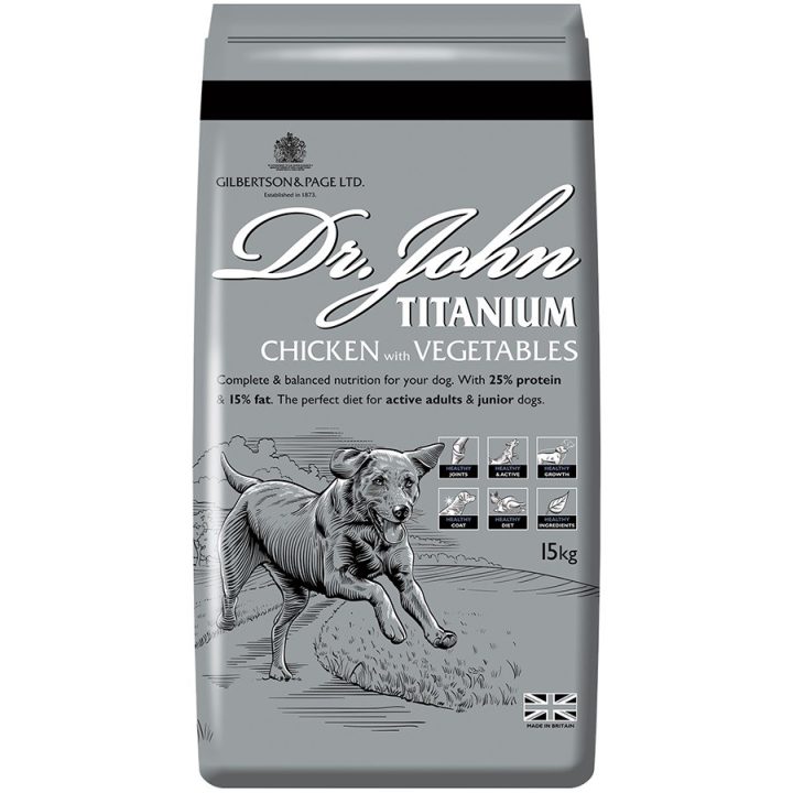 DR JOHN Titanium pollo - cibo secco per cani - 15kg