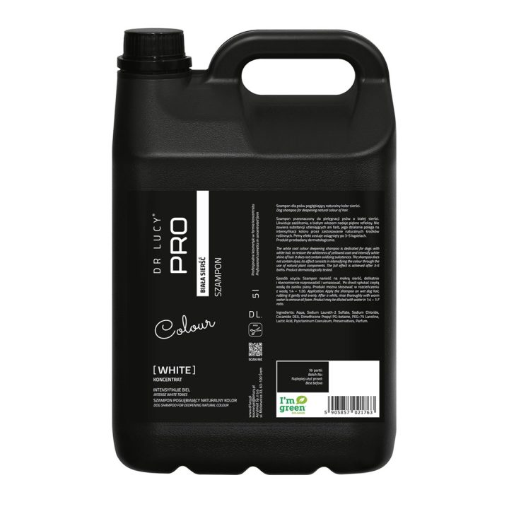 DR LUCY White white coat - shampoo per cani - 5 l