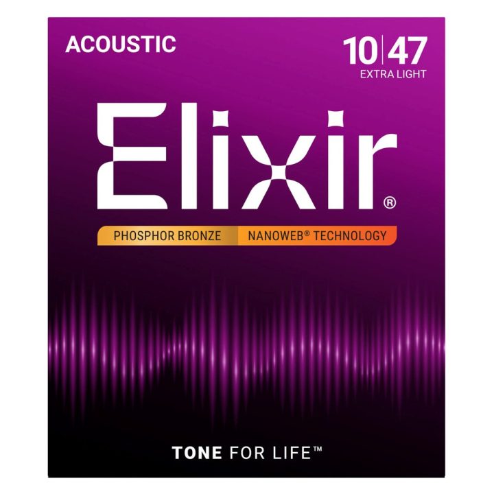 Elixir 16002 Phosphor Bronze Extra Light NW - corde per chitarra acustica (10–47)
