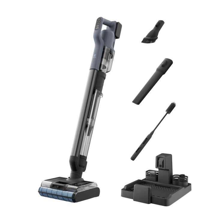 Electrolux EW82U1DB Aspirapolvere portatile 2-in-1 a batteria Ciclonica senza sacchetto Secco e bagnato 85 W Blu 4.3 Ah