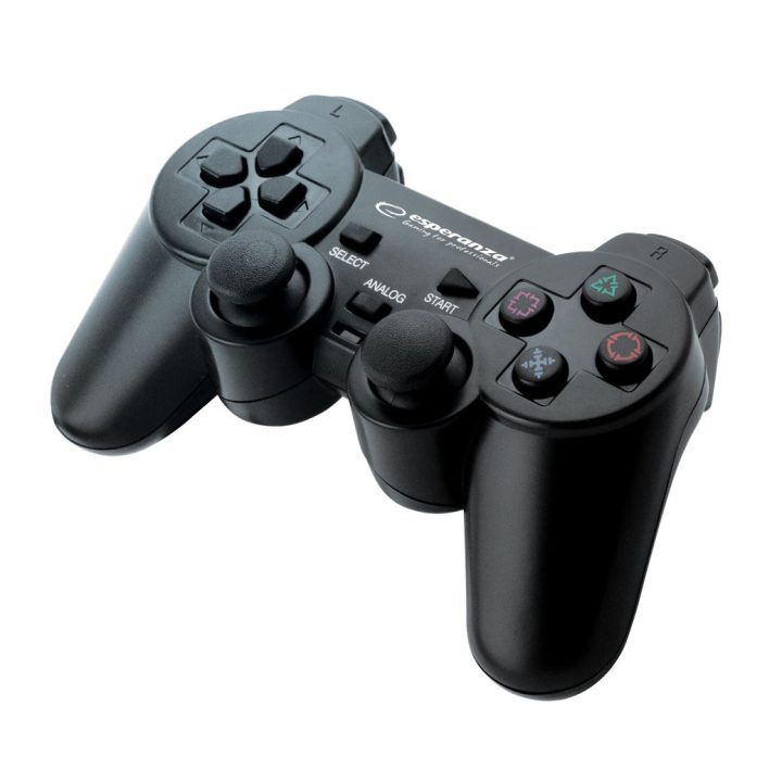 Esperanza EG106 joystick controller gaming PC Playstation 2 Playstation 3 analogico/digitale USB 2.0 nero
