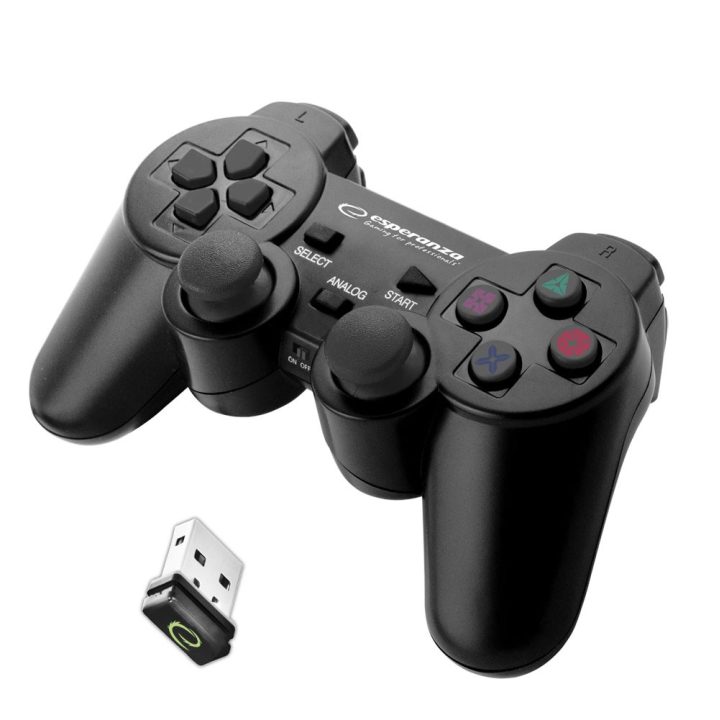 Esperanza EGG108K Controller gaming gamepad PC Playstation 3 analogico / digitale USB 2.0 nero