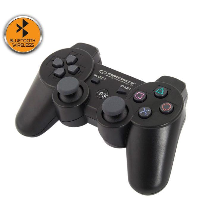 Esperanza EGG109K controller gaming nero Bluetooth joystick analogico Playstation 3
