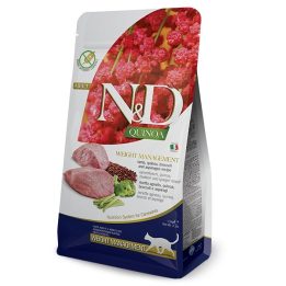 FARMINA N&D Quinoa Controllo del Peso Agnello&Broccoli - cibo secco per gatti - 5 kg