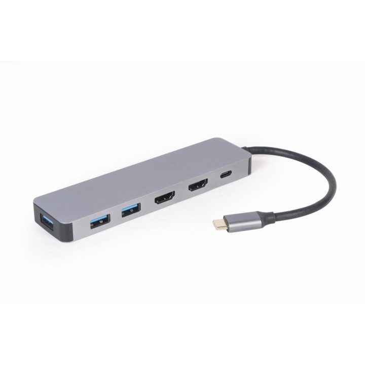 Gembird A-CM-COMBO3-03 USB Type-C adattatore multiporta 3-in-1 (Hub + HDMI + PD)