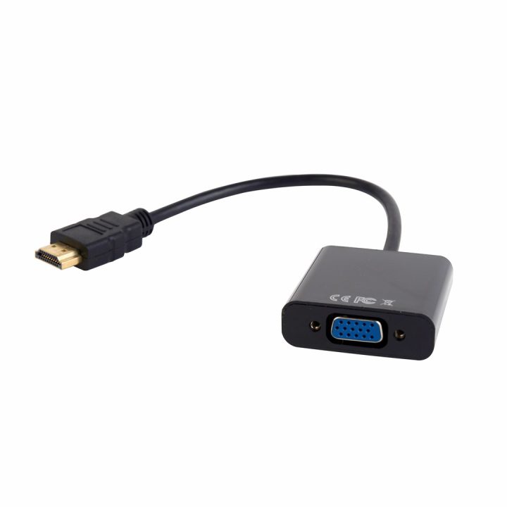Gembird A-HDMI-VGA-03 adattatore cavo video 0.15 m HDMI Type A (Standard) VGA (D-Sub) nero