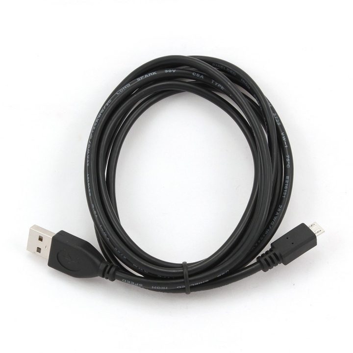 Gembird CCP-MUSB2-AMBM-1M USB cavo USB 2.0 Micro-USB B USB A nero
