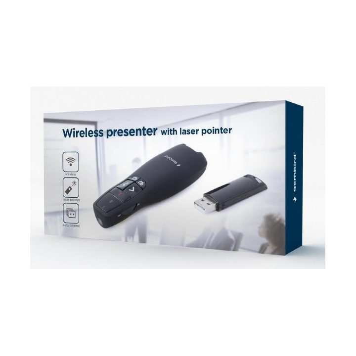 Gembird WP-L-12 presenter wireless RF nero