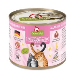 GRANATAPET DeliCATessen Salmone e frutti di mare - cibo umido per gatti - 200g