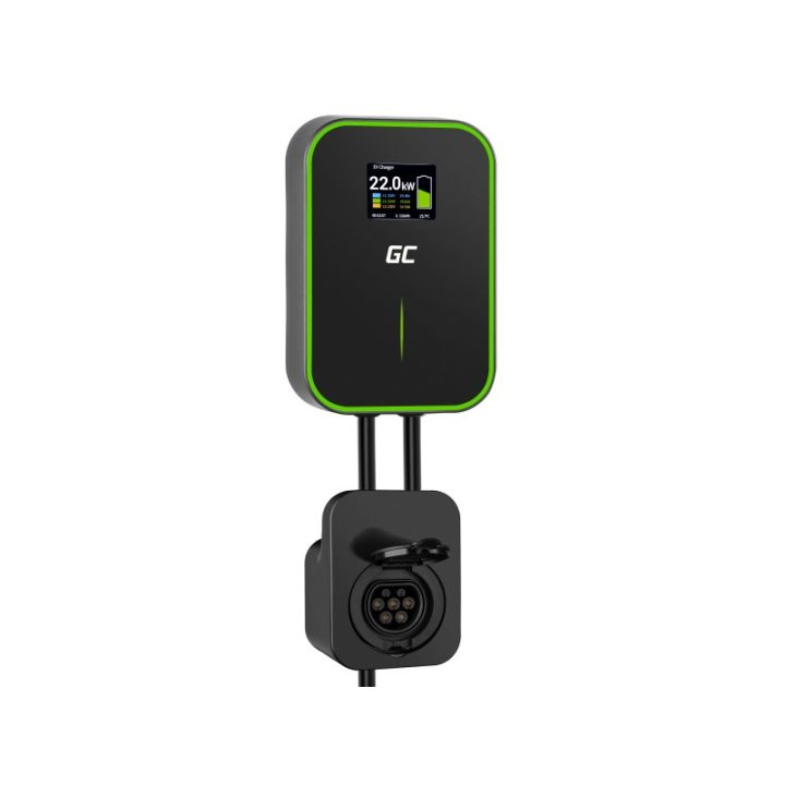 GREEN CELL WALLBOX EV POWERBOX 22KW CON PRESA & RFID