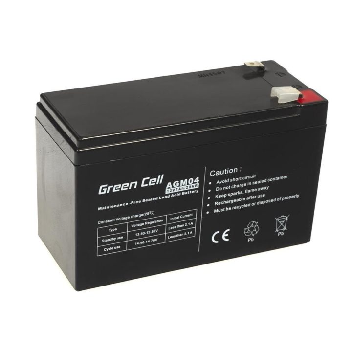 Green Cell AGM04 UPS batteria piombo sigillato (VRLA) 12 V 7 Ah