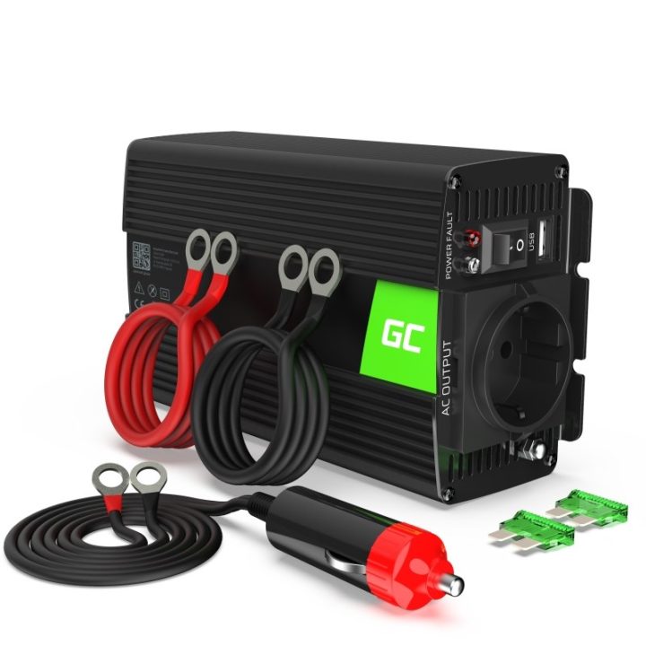 Green Cell INV03DE adattatore/inverter Auto/Indoor 500 W nero