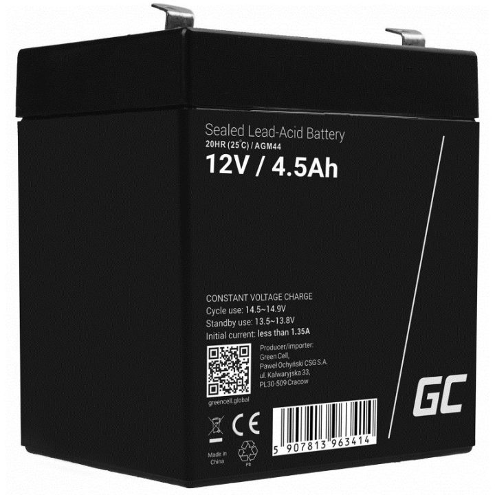 Green Cell AGM44 UPS batteria Piombo sigillato (VRLA) 12 V 4.5 Ah