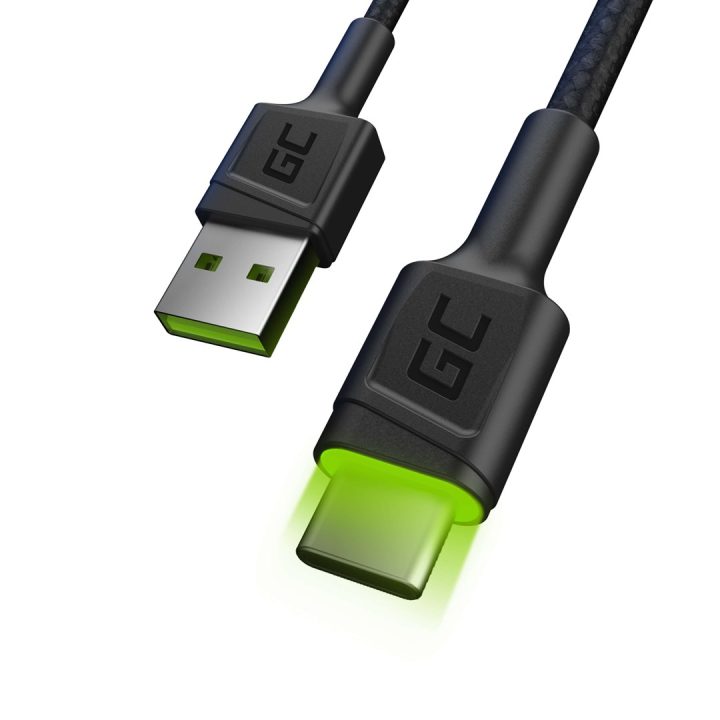 Green Cell KABGC06 USB cavo 1.2 m USB A USB C nero