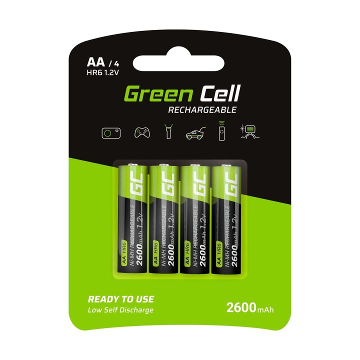 Green Cell GR01 batteria domestica Batteria ricaricabile AA Nichel-Metallo Idruro (NiMH)