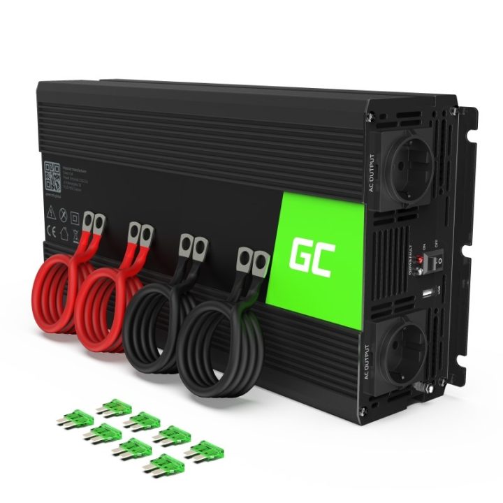 Green Cell INV15 adattatore alimentazione/inverter Auto 3000 W nero