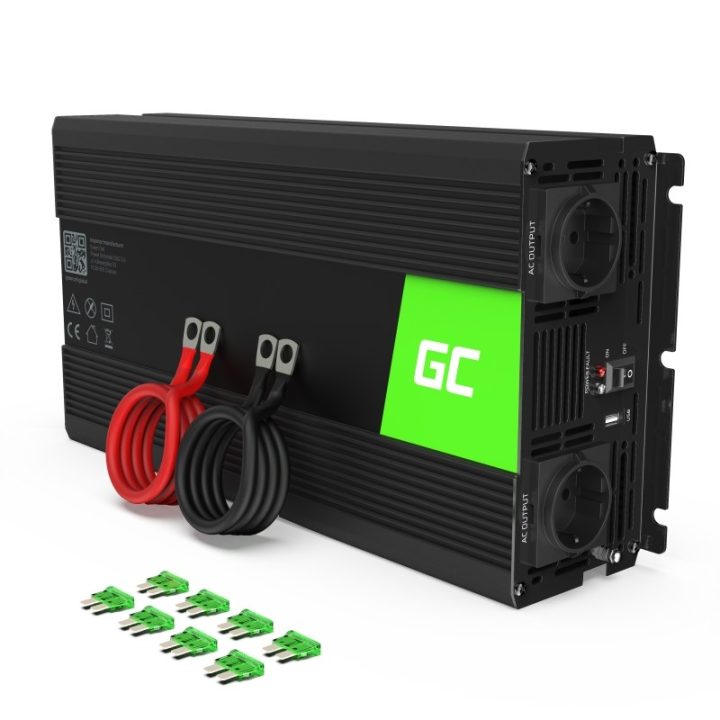 Green Cell INV25 alimentatore/inverter auto 1500 W nero
