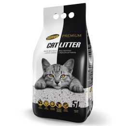 HILTON Bentonite con carbone attivo Bianca - lettiera per gatti - 5 l