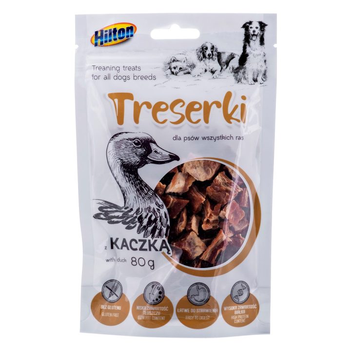 HILTON Treaning Snack Anatra - snack per cani - 80g