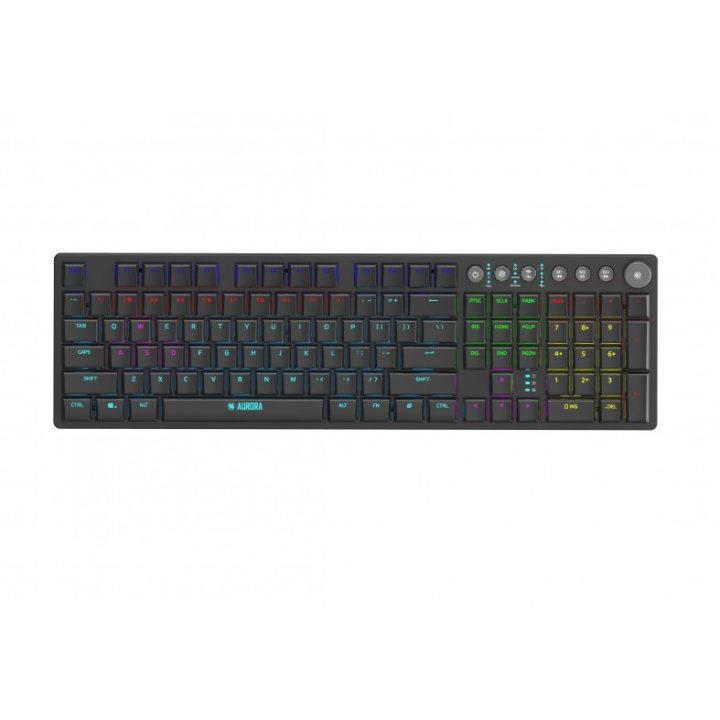 iBox AURORA K-6 Tastiera universale RF Wireless + Bluetooth QWERTY inglese Nero