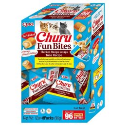 INABA Churu Fun Bites Pollo e Tonno - snack per gatti - 8x12g