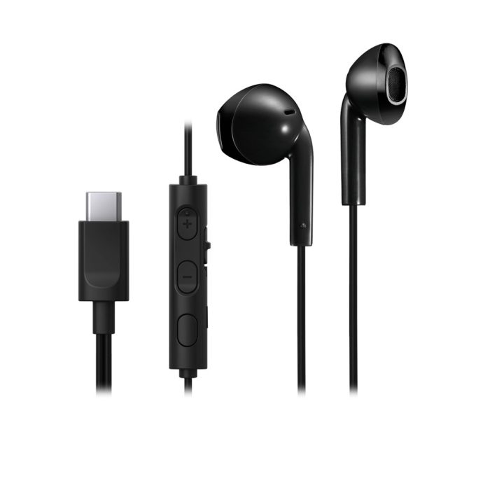 JVC HA-FR17UC cuffie in-ear cablate USB Type-C nere