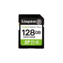 Kingston Technology 128GB SDXC Canvas Select Plus Gen3 150MB/s C10 UHS-I U1 V10