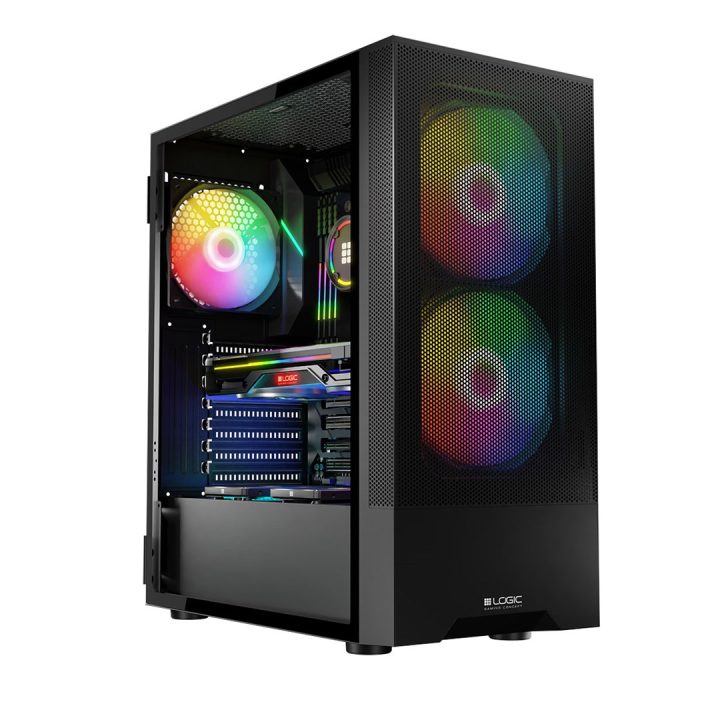 Logic ARYA ARGB MINIDI USB 3.0 case nero