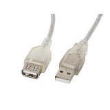 Lanberg CA-USBE-12CC-0018-TR USB cavo 1.8 m USB 2.0 USB A trasparente