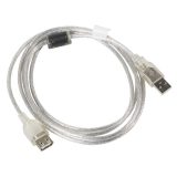Lanberg CA-USBE-12CC-0018-TR USB cavo 1.8 m USB 2.0 USB A trasparente