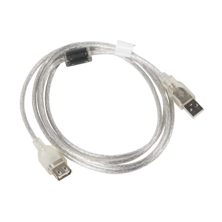Lanberg CA-USBE-12CC-0018-TR USB cavo 1.8 m USB 2.0 USB A trasparente