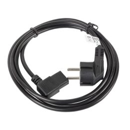 Lanberg CA-C13C-12CC-0018-BK cavo di alimentazione nero 2 m C13 accoppiatore CEE7/7