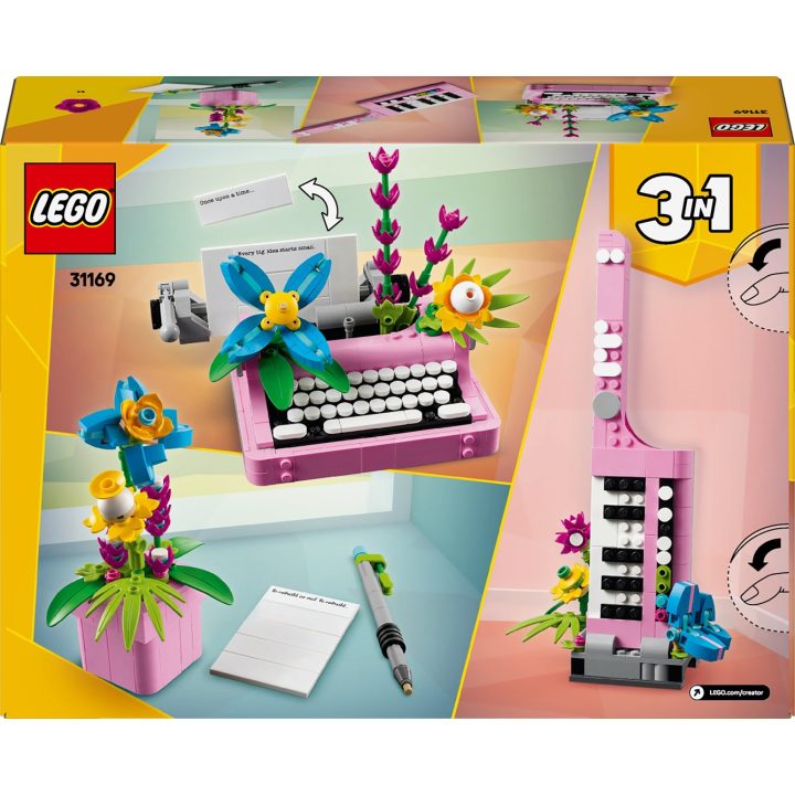 LEGO CREATOR 3in1 31169 Macchina da Scrivere Floreale