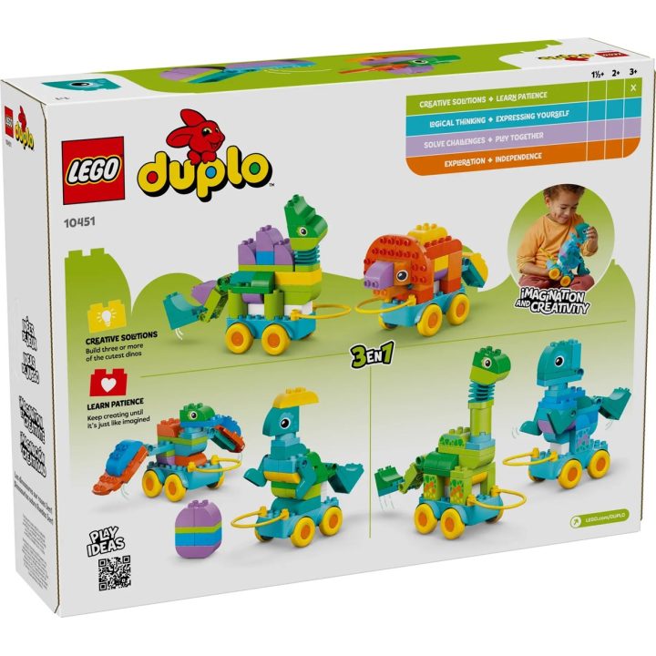LEGO DUPLO 10451 3-in-1 Dinosauri su Ruote