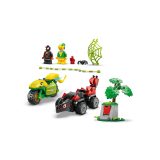 LEGO MARVEL 11198 Inseguimento Veicolo Dinosauro Spin ed Electro