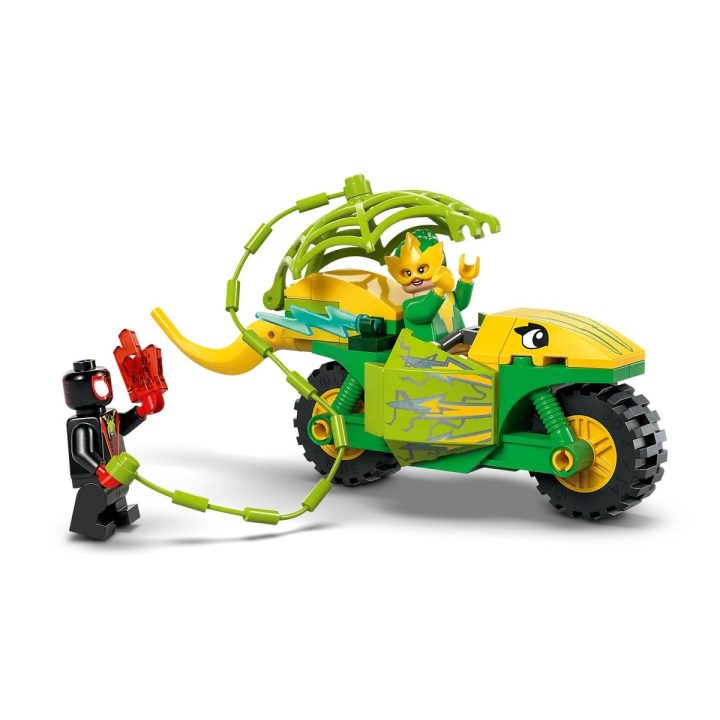 LEGO MARVEL 11198 Inseguimento Veicolo Dinosauro Spin ed Electro