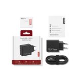 Lenovo Caricabatterie Universale Doppio USB-C 65W GaN Nero AC per Interni