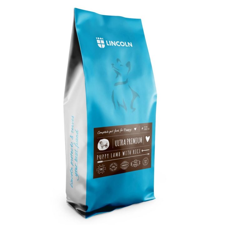 LINCOLN Ultra premium Puppy Agnello con riso - cibo secco per cani - 12kg