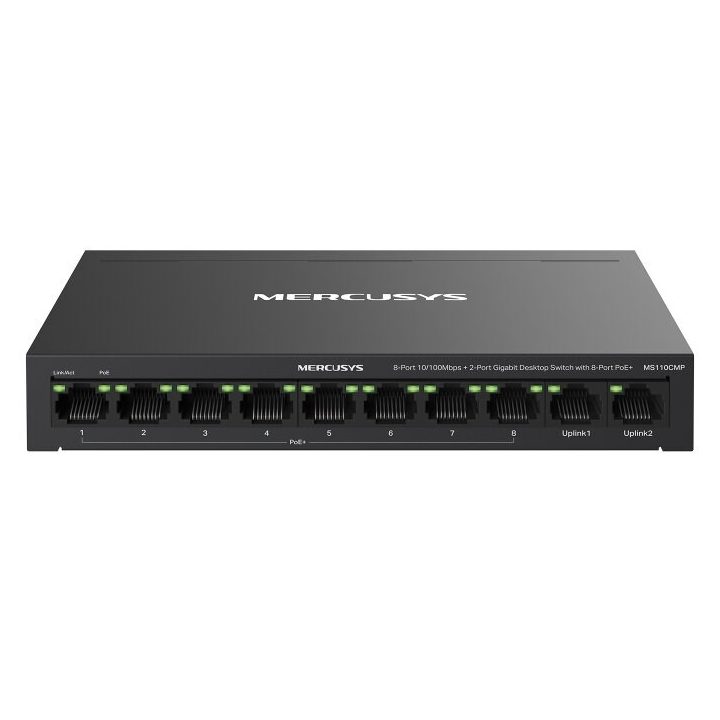 Mercusys MS110CMP Switch di rete supporto PoE nero