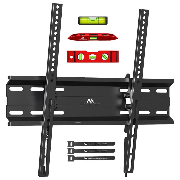 Maclean MC-748A TV o supporto monitor TV a parete maniglia max VESA 400x400 32-70 45kg nero