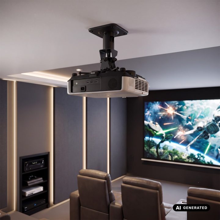 Maclean Staffa/gancio da soffitto per proiettore in acciaio 180–310 mm fino a 15 kg MC-208 B