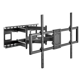 Maclean MC-482 TV staffa a parete per 60-120 TV piatti e curved fino a 120kg Max. VESA 900x600 supporto universale TV girevole i