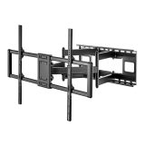 Maclean MC-482 TV staffa a parete per 60-120 TV piatti e curved fino a 120kg Max. VESA 900x600 supporto universale TV girevole i
