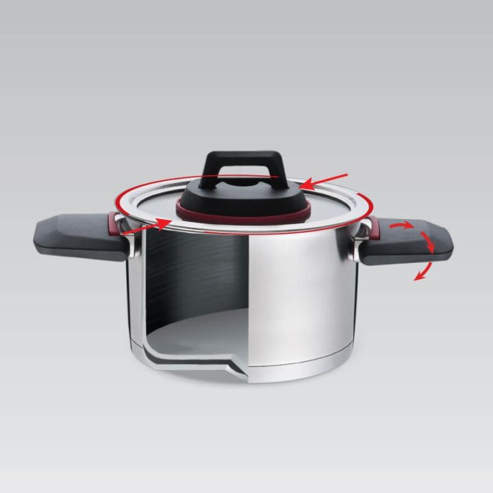 Maestro MR-3530-24 Pentola con manici pieghevoli 5.5 l