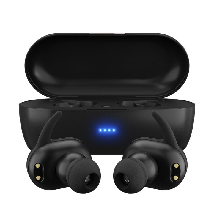 MAXELL MINI DUO Cuffie in-ear wireless con custodia di ricarica nero