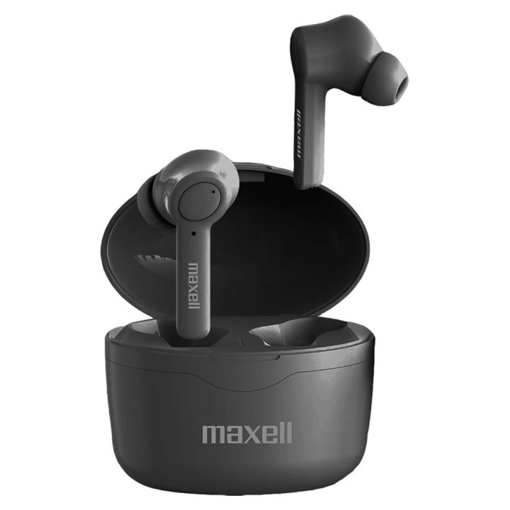 Maxell Bass 13 Sync Up Cuffie in-ear wireless Bluetooth con custodia di ricarica nere