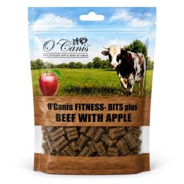 O'CANIS Fitness-Bits Plus Manzo con mela Mono - snack per cani - 200g